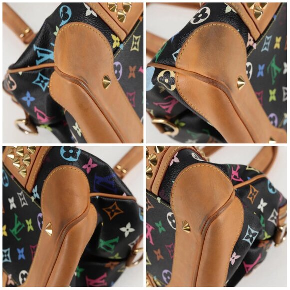 LOUIS VUITTON Monogram Multicolor Courtney MM Bag 2way Black - Picture 16 of 16